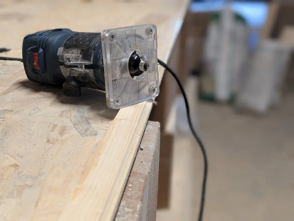 We milled the profile with a coved bit and a hand router.