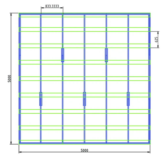 Plans for the grid of sleepers