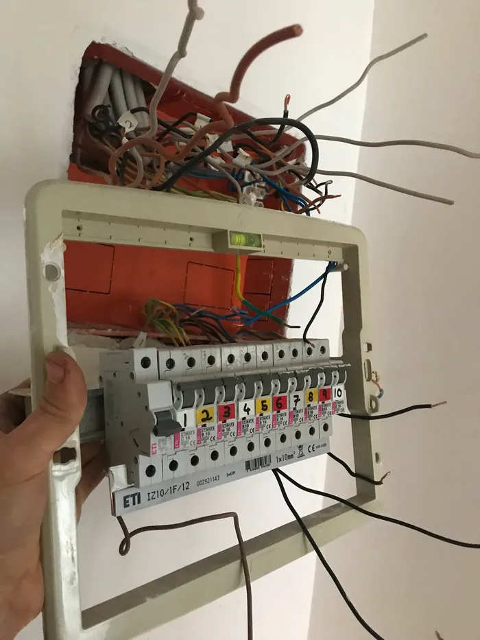 The old panel frame removed.