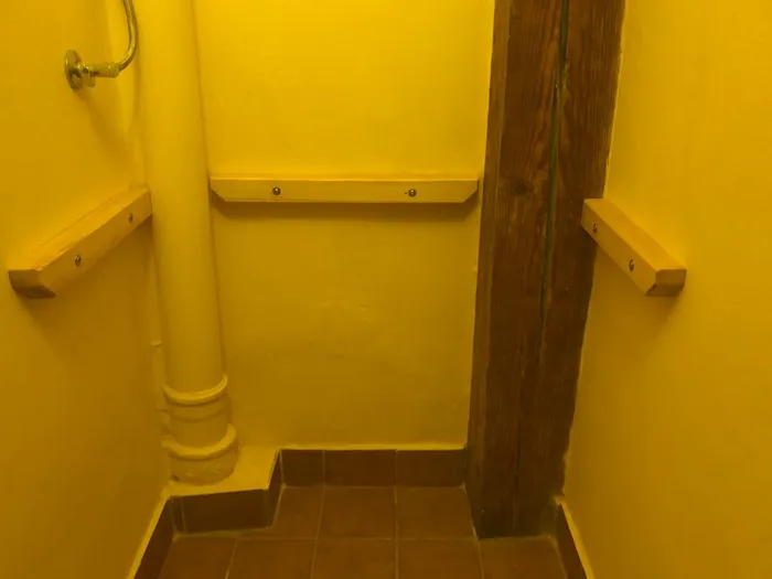 Ledgers installed in their final positions, ready for the desk to go on top...